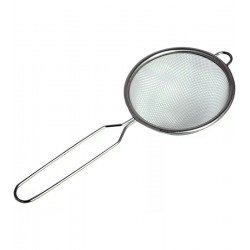 Peneira 10cm Diâmetro Por 23cm Comprimento Coar Polvilhar em Aço Inox